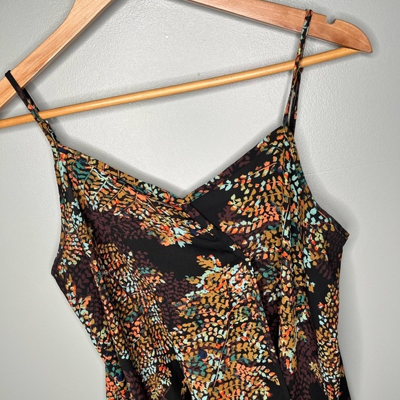 The Limited x 2000s Colorful Changing Leaves Faux Wrap Sleeveless Top - Picture 3 of 9
